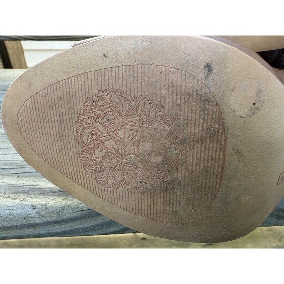 Vince Camuto Edia Tan Leather Studded Peep Toe Ankle Booties, 8W - Picture 13 of 16